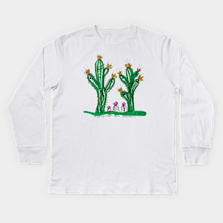 cactus family Kids Long Sleeve T-Shirt